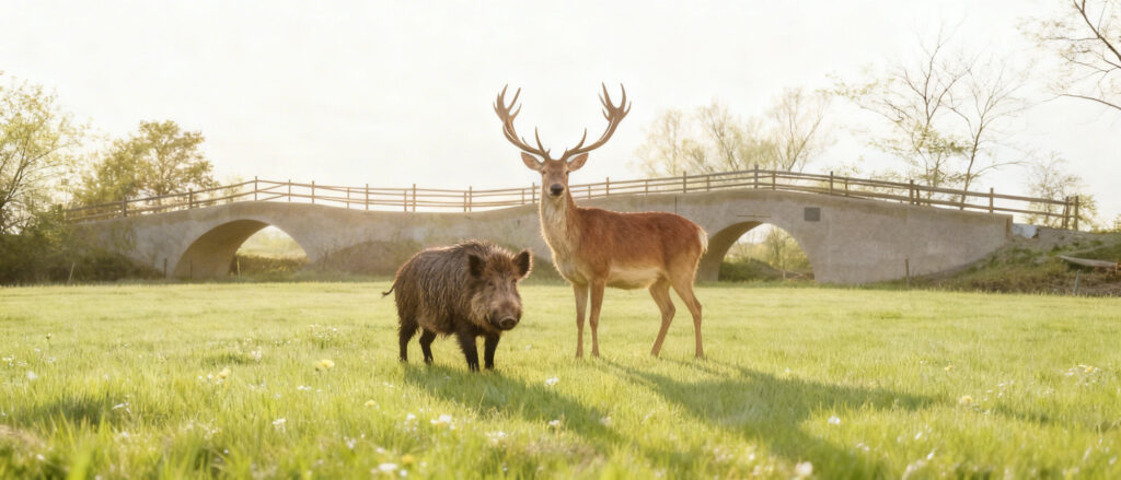 Klusbrücke im Frühling